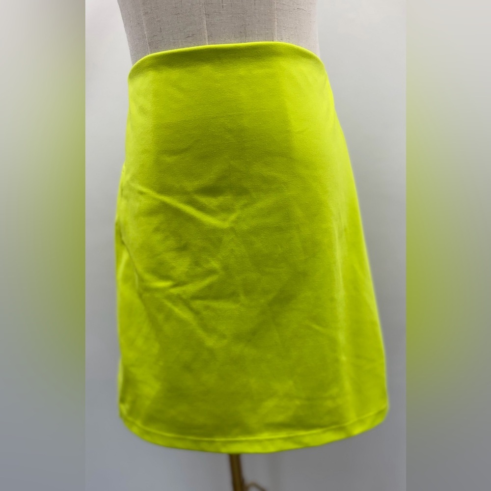 Reebok Neon Yellow Tennis Skirt Skort Athletic High Waist With Shorts XXL